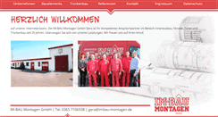 Desktop Screenshot of imbau-montagen.de